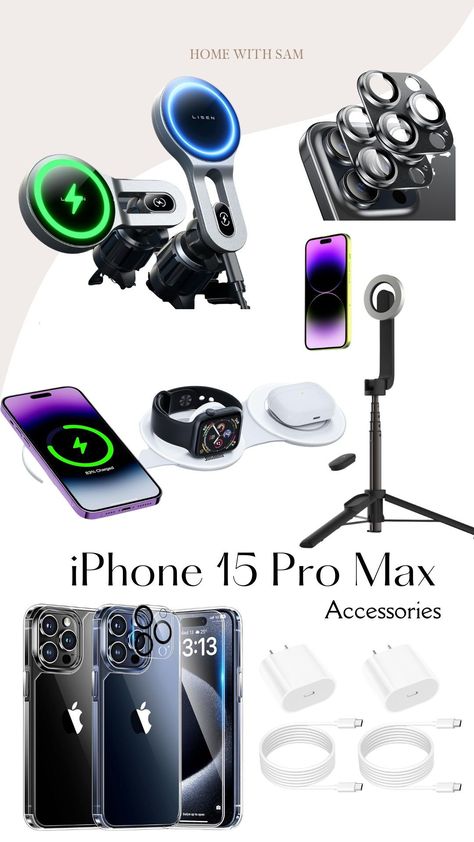 iPhone 15 Pro Max Accessories, iPhone 15 accessories, new iPhone accessories, Apple, Amazon must haves, amazon tech, amazon gadgets, tech gift ideas Iphone 15 Pro Max Accessories, Amazon Must Haves, Tech Gift, Amazon Gadgets, Amazon Shopping, Iphone Accessories, Amazon Home, Tech Gifts, Birthday Gift Ideas