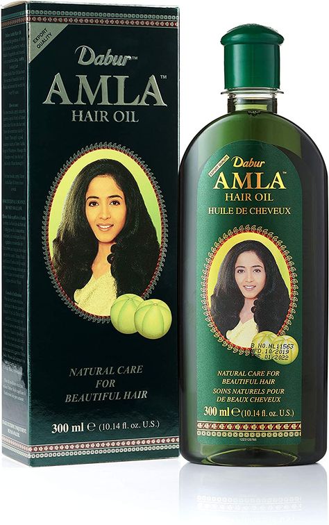 Enriched with the therapeutic properties of Amla: Considered to be a ‘superfruit’ in the world of Ayurveda, Amla is rich in vitamin C and tannins, and is hailed as a natural skin conditioner. Prevents hair fall: The rich nutrients in Amla facilitate blood circulation and nourish the hair follicles to strengthen the roots and minimise hair fall. Fights dandruff: The vitamin C in Amla is a blessing for the hair. Its anti-inflamma. Item display volume: 300.0 milliliters Dabur Amla Hair Oil, Hair Oil Ingredients, Indian Hair Oil, Amla Hair Oil, Head And Shoulders Shampoo, Jasmine Hair, Indian Gooseberry, Hair Tea, Amla Oil