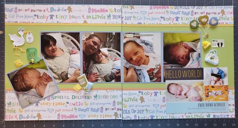 Baby Scrapbook Layouts, Baby Scrapbook, Special Delivery, Story Time, Scrapbook Ideas, Scrapbook Layouts, Little One, Scrapbooking