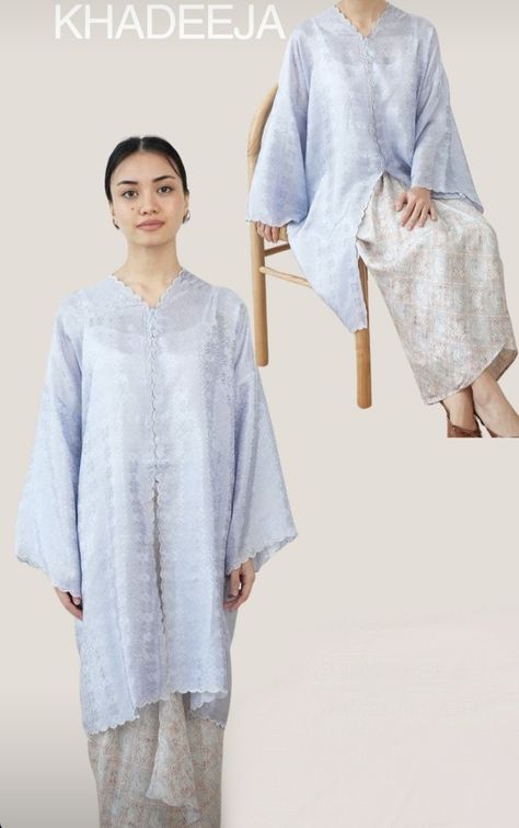 Baju Kurung Outfit, Baju Kurung Moden Style, Kebaya Simple, Indonesian Fashion, Baju Kahwin, Kebaya Dress, Eid Outfit, Hijab Style Tutorial, Batik Fashion