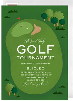 Golf Invitations | Greenvelope.com Golf Fundraiser, Golf Invitation, Golf Events, Golf Poster, Fundraiser Flyer, Golf Event, Fun Invitations, Excited To See You, Text Layout