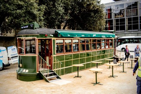 Dublin's New Tram Cafe Is A Wonderful Addition To The City Dublin Restaurants, Container Coffee Shop, Swim In The Sea, Restaurants To Try, American Diner, Coffee Shop Design, House Restaurant, Street Cars, Travel Collection