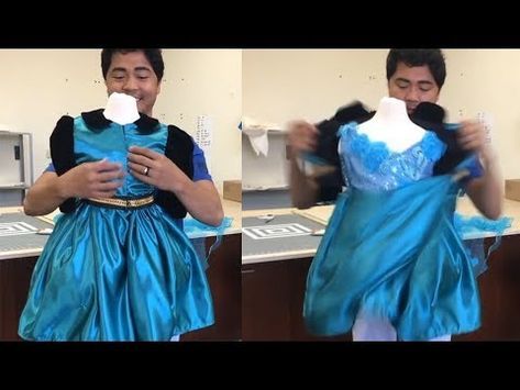 (820) Dad Makes The Most Amazing Transforming Dresses - YouTube Transforming Dress Costume, Designer Daddy Dresses, Quick Change Costume Dresses, Transformation Dress Costume, Quick Change Dress Diy, Transforming Dress Diy, Cinderella Transformation Dress, Transforming Dress Ideas, Transformation Dress Fashion