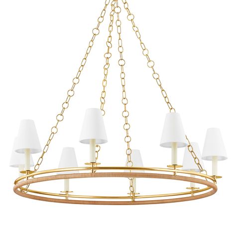 SWANTON by Hudson Valley Lighting Aged Brass Chandelier, Ring Chandelier, Corbett Lighting, Table Lamps For Bedroom, Ceiling Fan Chandelier, Candle Styling, Brass Chandelier, Double Ring, Hudson Valley Lighting