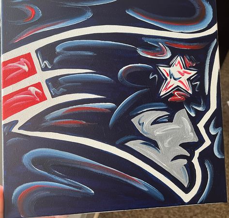 Excited to share this item from my #etsy shop: New England NE Patriots abstract painting art football New England Patriots Logo, Patriots Logo, Art Football, Dad's Birthday, Sports Teams, New England Patriots, Art On Canvas, Abstract Art Painting, Painting Art