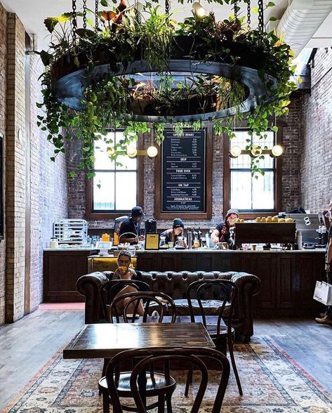 Stumptown Coffee Roasters, Garden Nails, Flower Cafe, Garden Tattoo, Cozy Coffee Shop, Colombian Coffee, Coffee Shops Interior, Cafe Interior Design, Chic Living