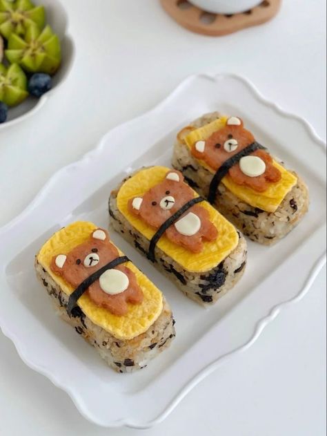 Food Art Bento, Kotak Bento, Kids Lunch Box Meals, Japanese Food Bento, Kawaii Bento, Cute Bento, Kawaii Cooking, Kawaii Food, Japan Food