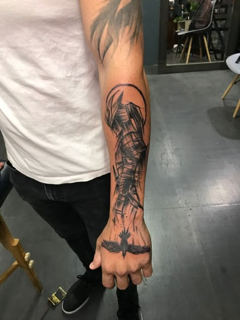 Samurai Tattoo Forearm, Outer Forearm Tattoo Men, Forearm Cover Up Tattoos, Samurai Tattoo Sleeve, Samurai Warrior Tattoo, Full Hand Tattoo, Outer Forearm Tattoo, S Tattoos, Samurai Tattoo Design