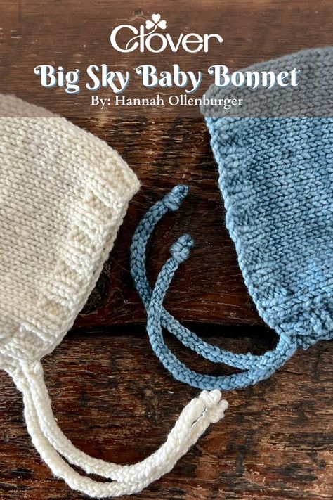 Wrap your little one in cozy cuteness with our Big Sky Baby Bonnet knitting pattern! Perfect for baby shower season gifts, or just spoiling your little bundle of joy 🧶😍 #babyknitting #babyshowerseason #knittingpattern Knit Baby Bonnet Pattern Free, Newborn Knit Hat Pattern Free, Baby Bonnet Pattern Free, Knit Food, Knitting Nook, Baby Bonnet Knitting Pattern, Bonnet Knitting Pattern, Knit Baby Bonnet, Knitting Kids