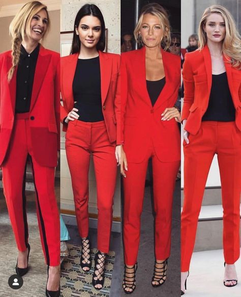 FASHION STAR on Instagram: “❤️🖤 1,2,3 or 4? @luxury_freak” Suit Captions For Instagram, Red Suits, Suits And Sneakers, Suit Measurements, Traditional Suit, Fashion Star, Office Outfits Women, Captions For Instagram, Red Suit