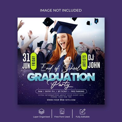 Graduation Party Flyer Design, Banner Graduation Design, Graduation Graphic Design, Graduation Poster Design, Graduation Flyer Design, Graduation Banner Design, School Poster Design, School Flyer Design, Graduation Party Flyer