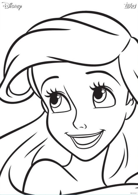 Easy Cartoon Drawings Disney Princesses, Easy Disney Drawings Princesses, Disney Princess Drawings Easy, The Little Mermaid Tattoo, Drawing Ariel, Moana Drawing, Little Mermaid Tattoo, Ariel Drawing, Canvas Inspiration