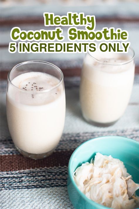 Coconut Meat Recipes, Best Breakfast Smoothies, Coconut Milk Drink, Coconut Smoothie Recipe, Coconut Milk Smoothie, Nutritious Smoothie Recipes, Refreshing Snacks, Coconut Drinks, Breakfast Smoothie Recipes