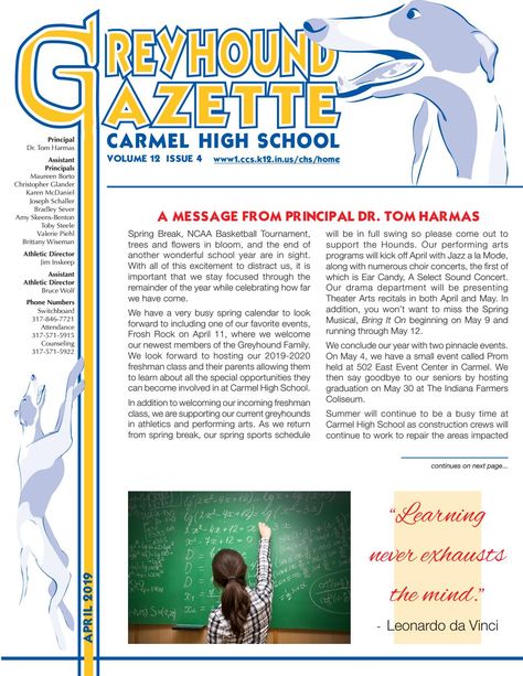 Carmel High School Newsletter High School Newsletter, Sat Test Prep, College Test, Sat Test, Job Inspiration, School Newsletter, Digital Imaging, College Board, Khan Academy