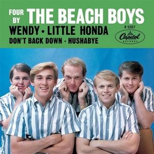 For the summer of 1964, Capitol issued FOUR BY THE BEACH BOYS. The two featured tracks made Billboard’s Top 100; had Wendy been issued as a single, it might have been a chart-topper. Carl Wilson, Dennis Wilson, Surf Music, Mike Love, Photos Bff, Ricky Nelson, Brian Wilson, Beach Boy, 60s Music