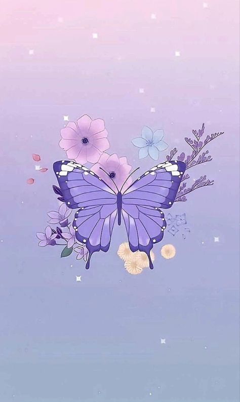 Pastel Purple Butterfly Aesthetic, Abc Drawing, Wallpapers Purple, Pic Wallpaper, Image Aesthetic, Cute Home Screen, Unique Iphone Wallpaper, Cute Home Screen Wallpaper, $b Wallpaper