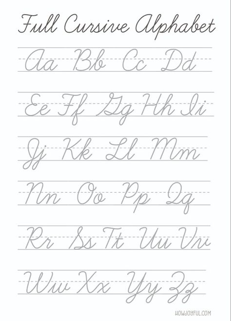 Easy Cursive Handwriting, Cursive Abcd, Cursive Writing Fonts, Cursive Handwriting Sheets, Capital Cursive Letters, Cursive I, Alphabets Fonts, Handwritten Alphabet, Cursive Handwriting Fonts