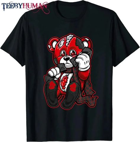 4 Red Thunder Tee Heartbreak Money Drip Retro Red Thunder 4S T-Shirt Check more at https://teebyhuman.com/product/4-red-thunder-tee-heartbreak-money-drip-retro-red-thunder-4s-t-shirt/ Red Thunder 4s, Thunder 4s, Red Thunder, Hip Hop Tee, Basketball Tees, Branded T Shirts, Top Styles, Fashion Branding, Graphic Tees