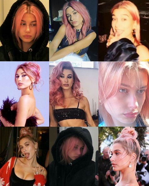 Hailey Bieber Pink Hair, Hailey Rhode, Hailey Baldwin, Hailey Bieber, Pink Hair, Hair Inspo, Hair Inspiration, The Conversation, Hair Color