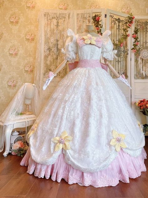 Outfit by Qun100 Princesscore Clothes, Kawaii Wedding Dress, Spider Hybrid, Webtoon Dress, Kawaii Wedding, Beautiful Gown Designs, Kawaii Outfit Ideas, History Fashion, Fairytale Dress