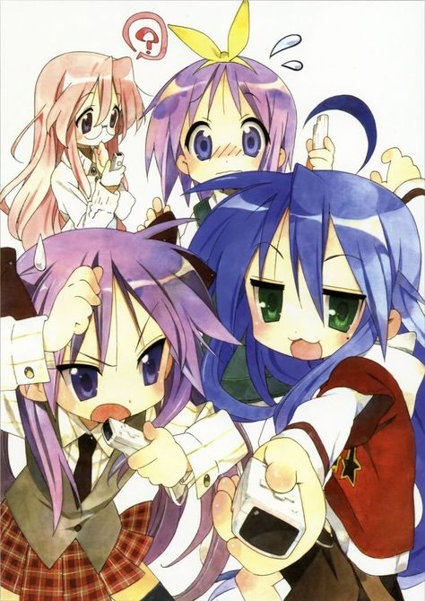 Lucky Star Anime, Konata Izumi, Slice Of Life Anime, 2000s Art, Haruhi Suzumiya, Stars Wallpaper, Kyoto Animation, Anime Poster, Star Wallpaper