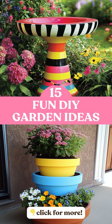 Bring your backyard to life with these creative DIY garden projects! From upcycled planters to charming walkways, these budget-friendly ideas will help you create a stunning outdoor oasis. Simple enough for beginners but beautiful enough for seasoned gardeners. Simple Crafts For Adults, Upcycled Planters, Upcycled Planter, Herb Garden Pallet, Crafts Easy Diy, Garden Totem, Diy Garden Ideas, Beautiful Crafts, Simple Crafts