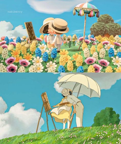 Anime Island, Wind Rises, Animal Crossing Funny, Island Theme, Animal Crossing Pocket Camp, Ghibli Movies, Ghibli Art, New Animal Crossing, Animal Crossing Game