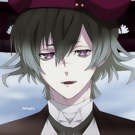 Azusa Diabolik Lovers, Guys References, Azusa Mukami, Hair Guys, Grey Hair Men, Otome Game, Diabolik, Diabolik Lovers, Grey Hair