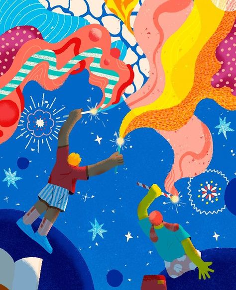 Behance on Instagram: “Vibrant and joyful illustration by @YULONGLLI for @teaching_tolerance's article on understanding and accepting diversity ❤️ See more…” Teaching Tolerance, 동화 삽화, Magazine Illustration, Kids Poster, Childrens Illustrations, Instagram Foto, Art And Illustration, Art Plastique, Illustration Inspiration