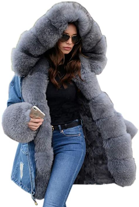 Parker Coat, Winter Overcoat, Grey Fur, Winter Fashion Coats, Winter Outwear, Long Puffer Coat, Womens Coats, Winter Trench Coat, Women Coats