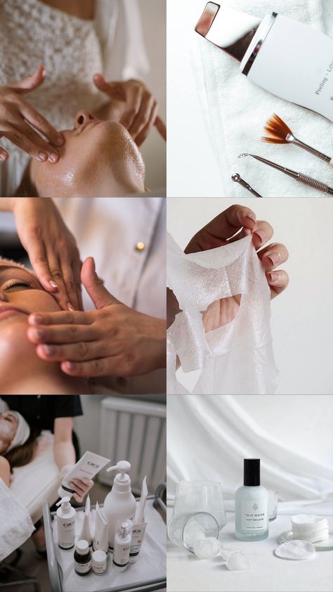 Diamond Glow Facial Benefits, Aesthetic Treatments Facials, Esthetician Product Photography, Esthician Photo Shoot, Skin Care Mood Board, Cosmetology Aesthetic Wallpaper, Esthetics Instagram Feed Ideas, Esthetician Aesthetic Pictures, Medspa Content Ideas