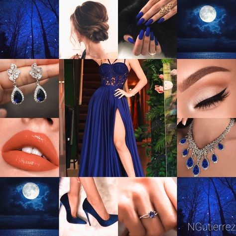 Blue Gown Makeup Look, Blue Gown Makeup, Makeup For Royal Blue Dress, Dress Aesthetic Royal, Princess Dress Aesthetic, Masquerade Ball Outfits, Blue Dress Costume, Ball Outfits, Beautiful Gown Designs