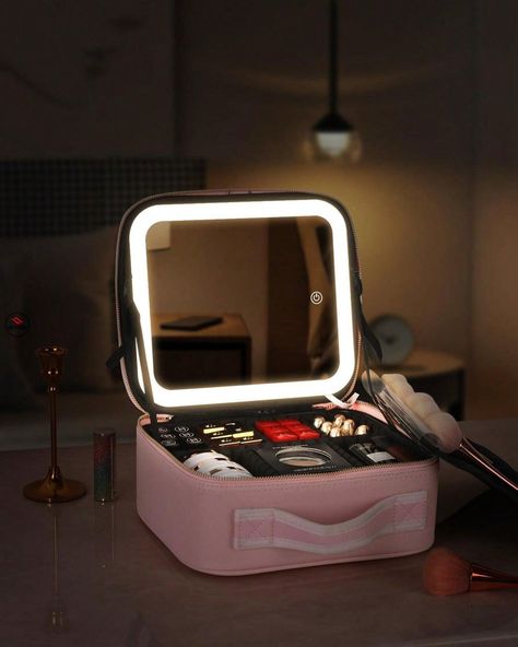 https://dengss.clothing/travel-makeup-bag-with-light-up-mirrormakeup-travel-case-with-adjustable-dividerswaterproof-makeup-train-caselighted-makeup-case-with-led-mirror-pu-leather-storage-organizer-cosmetic-bag/?feed_id=1779839&_unique_id=660478b105314&utm_source=Instagram&utm_medium=28dengss&utm_campaign=FS%20Posteronline%20clothing#DENGSS #fashion #style #love #instagood #like #beautiful #follow #clothing #model #beauty #happy #cute #shoes #shop #DENGSSFASHION #DENGSSSHOES #DENGSSKIDS C... Makeup Bag With Led Mirror, Travel Makeup Bag, Light Up Mirror Vanity, Mirror Video, Makeup Storage Bag, Makeup Training, Cute Water Bottles, Make Up Organiser, Makeup Travel Case