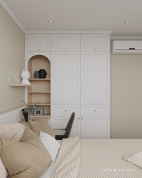 Bedroom Muji Design, Bedroom Interior Wardrobe, Organization Wardrobe, Wardrobe Design Ideas, Bedroom Cupboard, Wardrobe Designs, Japandi Interior, Wardrobe Design Bedroom, 아파트 인테리어