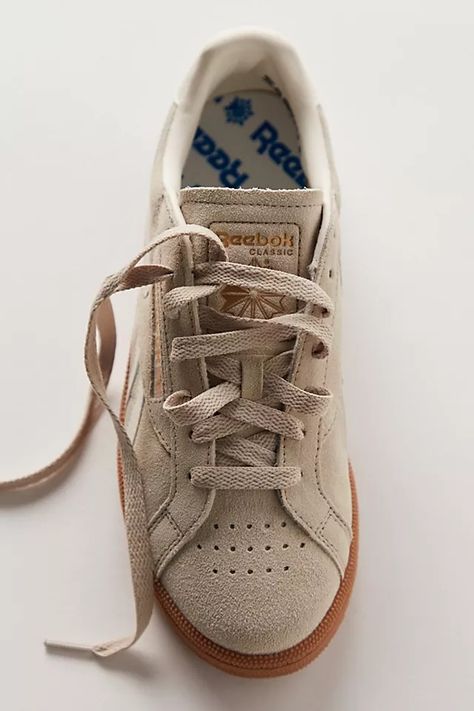 Reebok Club C Grounds Sneakers | Free People Fall Sneakers, Wardrobe Goals, Reebok Club C, Christmas Inspo, Club C, Shoe Inspo, Everyday Shoes, Swag Shoes, Fashion Mistakes