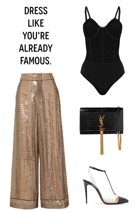 Party Outfit Women Classy, Black And Gold Outfit Parties, Black And Gold Party Outfit, Black And Gold Outfit Classy, Business Party Outfit, Party Outfit Summer Night, Black Gold Outfit, Party Outfit Summer, Fashion Show Event