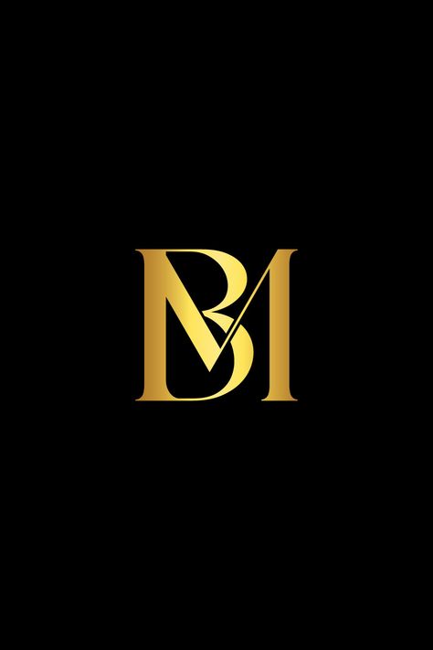 luxury BM Monogram logo Bm Logo Design, Bm Monogram, Galaxy Wallpaper Quotes, Bm Logo, Mb Logo, Tough Quote, Sweet Logo, Client Review, Letters Logo