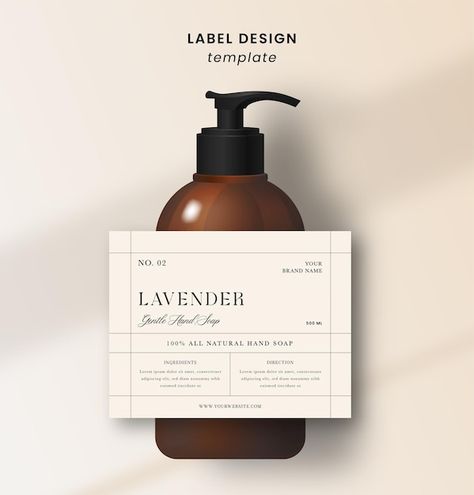 Aesthetic Label Design, Simple Label Design, Shampoo Label Design, Modern Label Design, Label Aesthetic, Oil Branding, Label Botol, Label Design Template, Portfolio Moodboard