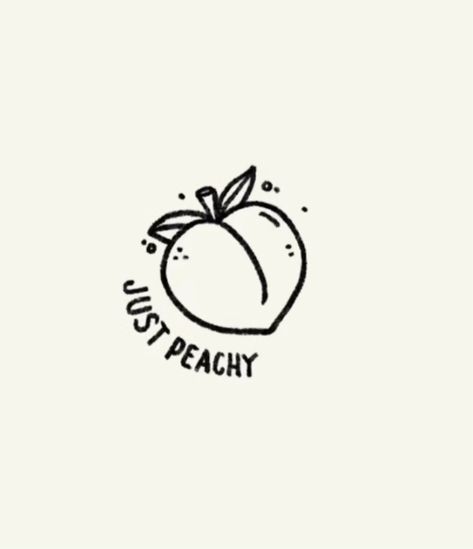 Peach Emoji Tattoo, Just Peachy Tattoo, Peachy Tattoo, Emoji Tattoo, Peach Tattoo, Idea Logo, Just Peachy, Old School Tattoo, Tattoo Inspo