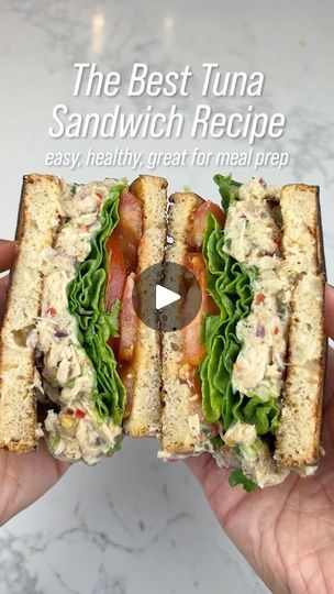 546K views · 56K reactions | Here’s how to make the best Tuna Sandwich. Healthy, packed with protein and so delicious!👇🏼
-
• 2 cans flaked light tuna (drained)
• Squeeze of lemon
• 1/3 cup chopped red onions
• 1/3 cup chopped celery
• 1/3 cup chopped green onions
• 2 tbsp chopped pickled jalapenos (or chopped pickles)
• Splash of juice from jalapeño/pickle jar
• 2 tbsp light mayo
• 1 tsp dijon mustard
• 1/2 tsp salt and pepper (add more to your liking)
• 1/2 tsp chili flakes
-
Serve it with lettuce and tomatoes on your favourite toast! I use sourdough bread. This also goes well on a salad or pasta salad!
-
-
#recipe #cooking #homecooking #healthy #healthy #healthyrecipes #healthyfood #tuna #fish #sandwich #lunch #protein #fitnessjourney | Razi Khan | raziyyz · Original audio Tuna Hoagie, Tuna Sandwich Recipes Healthy, Benji Xavier, Best Tuna Sandwich, Lunch Protein, Tuna Sandwich Recipes, Tuna Fish Sandwich, Sausage Potato Casserole, Sandwich Healthy