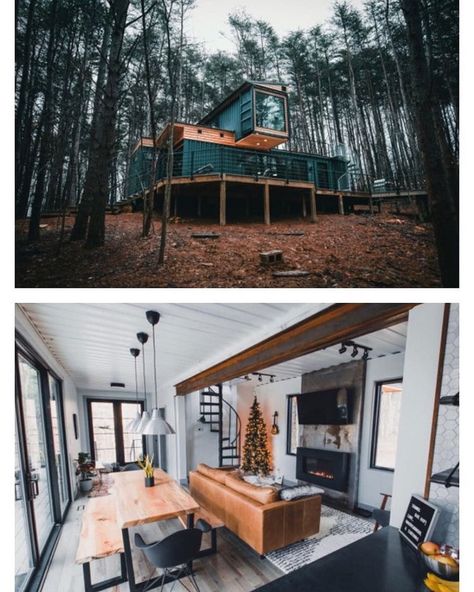 CONTΛINER HOUSE IDEAS on Instagram: “Check out the Container Home Designs E-book & Get Your Hands On The Step-by-Step Instructed “Container Home Plans” included in E-Book🧨 Get…” Container Airbnb Ideas, Airbnb Design Ideas, Container Airbnb, Diy Vans, States To Visit, Treehouse Airbnb, Bnb Ideas, Unique Vacation Rentals, City Project