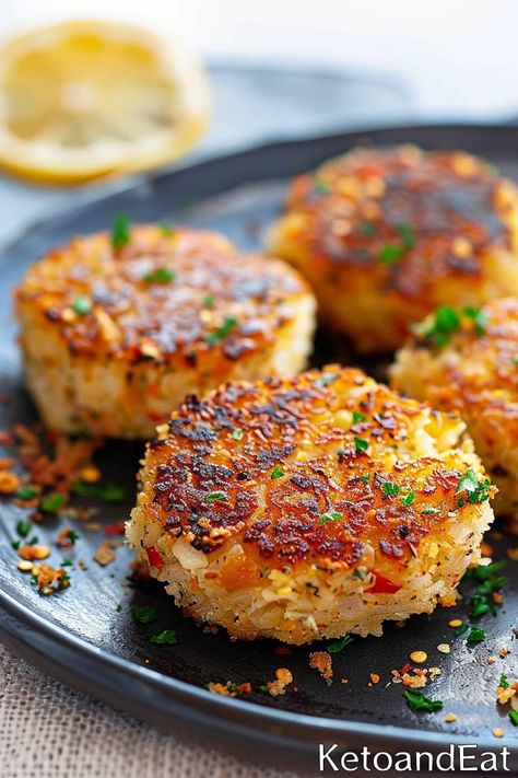 Carnivore Crab Cakes - KetoAndEat Carnivore Crab Cakes, Carnivore Tuna Cakes, Carnivore Salmon Patties, Carnivore Diet Lunch Ideas, Carnivore Cake, Carnivore Cheesecake, Lump Crab Recipes, Baked Crab Cakes, Carnivore Meals