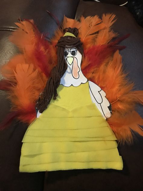 Turkey disguised as belle. Disguise A Turkey Belle, Toddler Diy Activities, Hidden Turkey, Turkey Disguised, Disguise The Turkey, Disguise A Turkey Project, Thanksgiving Writing Activity, Turkey In Disguise, Disguise A Turkey