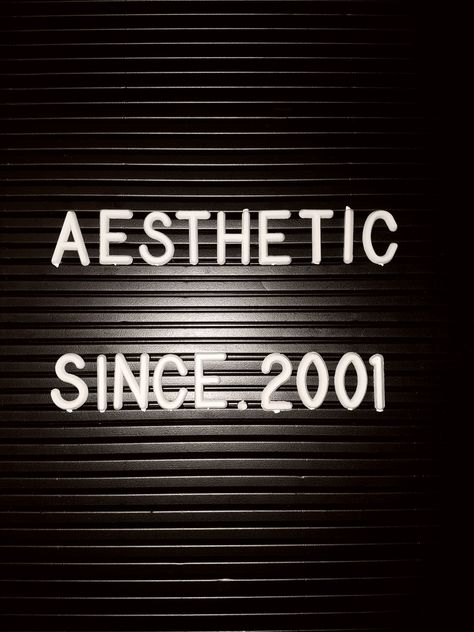 AESTHETIC SINCE. 2001 2001 Aesthetic, Playlist Covers Photos, Black And White Picture Wall, Study Board, Graffiti Wallpaper, Pop Art Wallpaper, Light Of Life, Black And White Pictures, Black Aesthetic