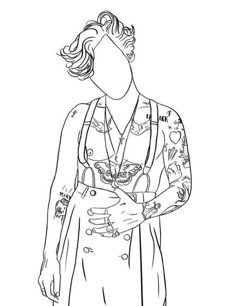 Harry Styles Coloring Pages Printable, Harry Styles Colouring Pages, Harry Styles Lineart, Harry Styles Outline Drawing, Harry Styles Line Drawing, Harry Styles Coloring Page, Harry Styles Colouring, Harry Styles Outline, Harry Styles Dibujo