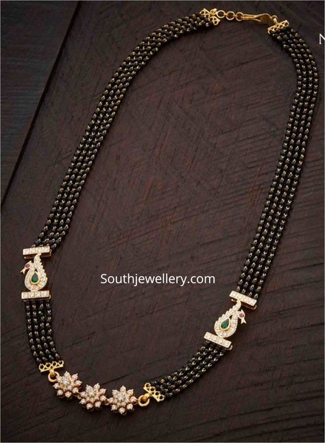 Black beads mangalsutra with diamond pendant and side brooches Trendy Mangalsutra Designs, Black Beads Jewellery, Mangalsutra Design, Black Beads Mangalsutra, Black Beads Mangalsutra Design, Diamond Mangalsutra, Diamond Pendants Designs, Antique Gold Jewelry Indian, Gold Mangalsutra Designs