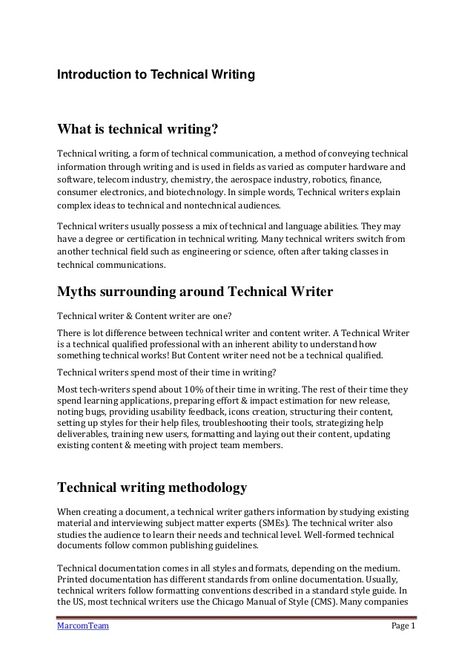 Introduction to technical writing Database Administrator, Technical Communication, Document Design, Technical Writer, Technical Documentation, Technical Writing, Public Administration, Essay Writer, Communication Methods