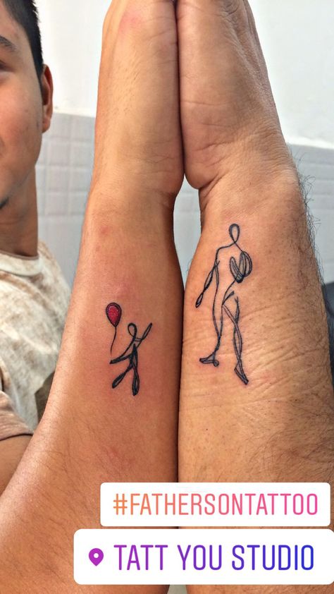 Tattoo Father And Daughter, Father And Daughter Tattoo Design, Father Son Tattoo Ideas, Son Tattoo Ideas, Father Son Tattoo, Son Tattoos, Son Tattoo, Tattoo For Son, Dad Tattoos