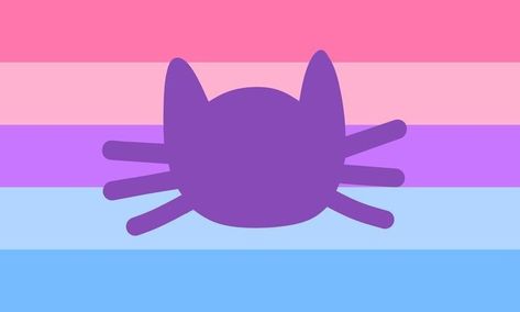 Catgender is a xenogender in which someone feels an extremely strong connection to cats or other felines, either strongly identifying with them or simply wanting to incorporate them into their gender Gender Pronouns, Gender Flags, Lgbtq Flags, Lgbt Flag, Gender Identity, Pride Flags, Om Nom, Feline, Hello Kitty