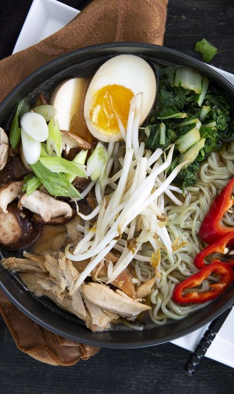 Teriyaki Chicken Ramen, Teriyaki Ramen, Teriyaki Recipes, Gluten Free Ramen Noodles, Ramen Noodle Recipe, Gluten Free Chicken Broth, Gluten Free Ramen, Mushroom Ramen, Teriyaki Recipe